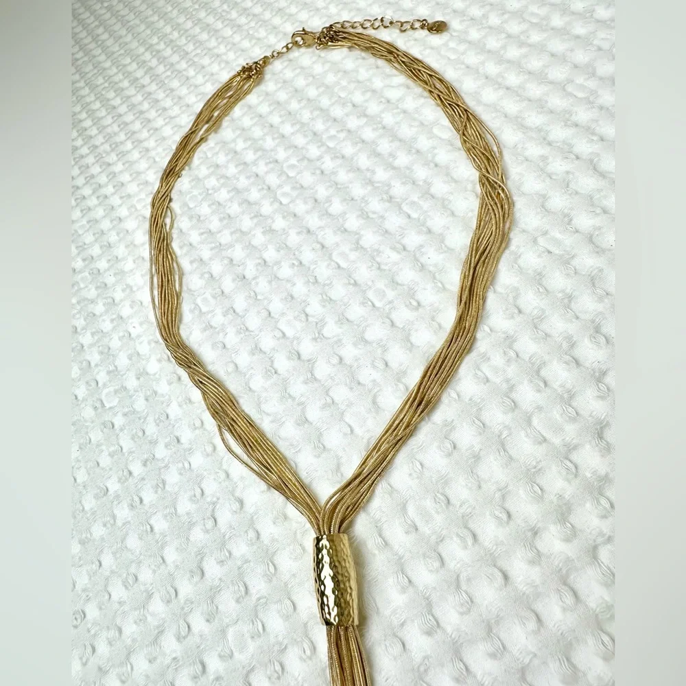 💛Alfani Multi-strand Gold Lariat Neck - Picture 5 of 10